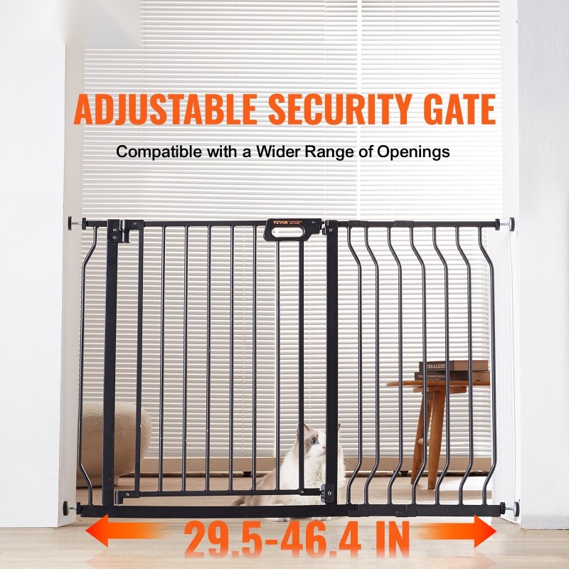 Turvaportti rauta ja muovi 74,9–122,9 cm korkeus 76,2 cm musta portaisiin