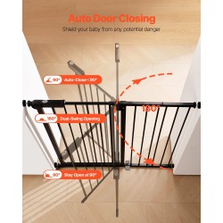 Turvaportti säätöleveys 65–101,6 cm korkeus 91,4 cm painekiinnitys lapsille ja lemmikeille