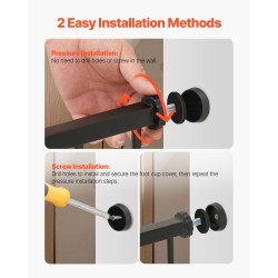 Turvaportti säätöleveys 65–101,6 cm korkeus 91,4 cm painekiinnitys lapsille ja lemmikeille