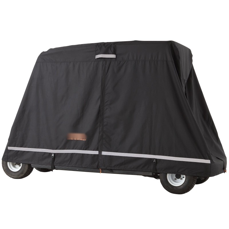 Golfkärryn suojapeite 600D polyesteri nelipaikkaisille vesitiivis aurinkosuojattu kolmella vetoketjuovella