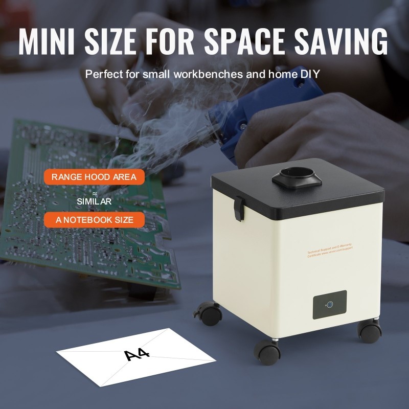 Juotossavunpoistaja 100 watin 240 kuutiometriä tunnissa kolmivaiheisella suodatuksella