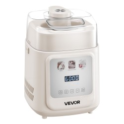 Automaattinen pystyjäätelökone 1 l sisäänrakennetulla kompressorilla 4 käyttötilaa muovirunko kotikäyttöön