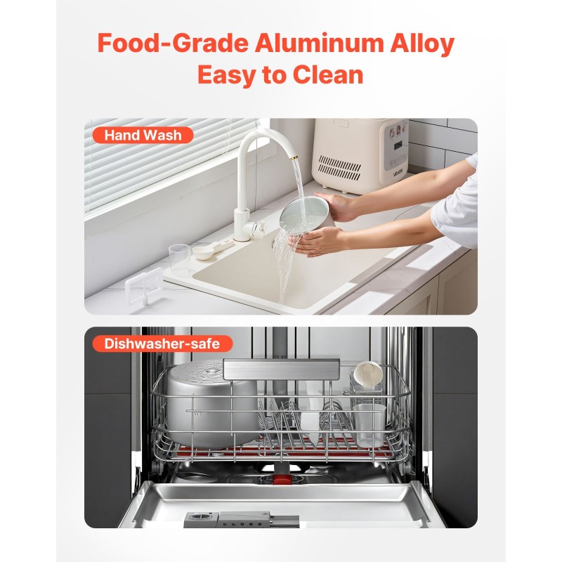 Automaattinen pystyjäätelökone 1 l sisäänrakennetulla kompressorilla 4 käyttötilaa muovirunko kotikäyttöön