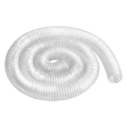 PVC-muovinen puruletku 63 mm x 3050 mm hiiliteräskierrolla 4 ruostumatonta kiristintä