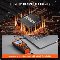 Käsikäyttöinen jaettu CFM-tuulimittari ABS-TPE-materiaali LED-näyttö tuulennopeus lämpötila