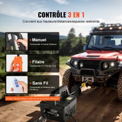 Sähkötalja 499 kg 1500 W kannettava kolme ohjaustapaa sinkitty teräsvaijeri 7 m