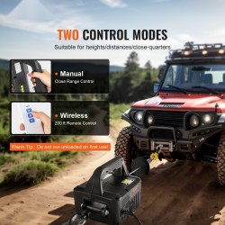 Kannettava sähkönostin ja vinssi 499 kg nostokyky 7 m langaton kauko-ohjain