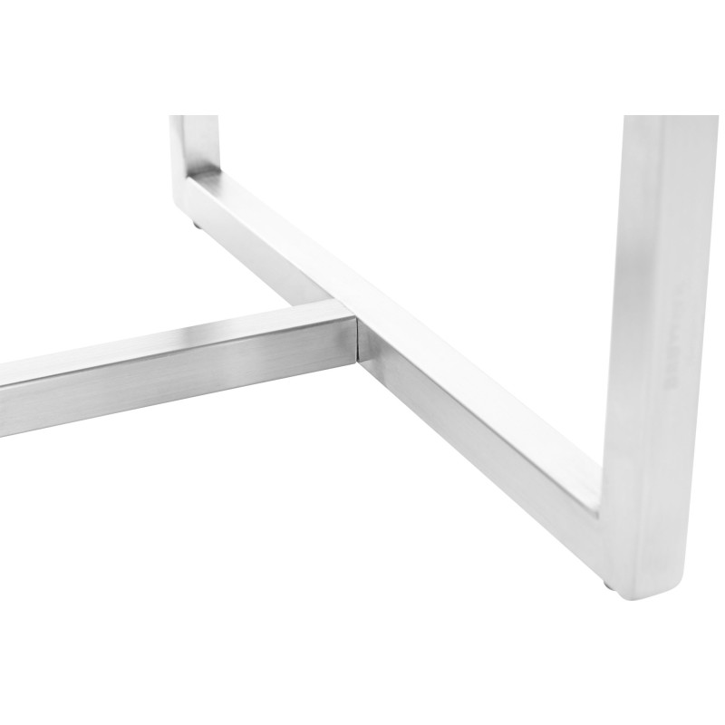 Monikäyttöinen pehmustettu istuinjakkara yhdistettävällä teräsrungolla