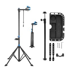 Pyörän huoltoteline Q195-teräs 29,9 kg kantavuus 835–1440 mm taittuva magneettinen työkalutarjotin