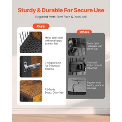 Huonekalutyylinen koiranhäkki lastulevy ja rauta kahdelle koiralle säädettävällä väliseinällä kaksoisovilla