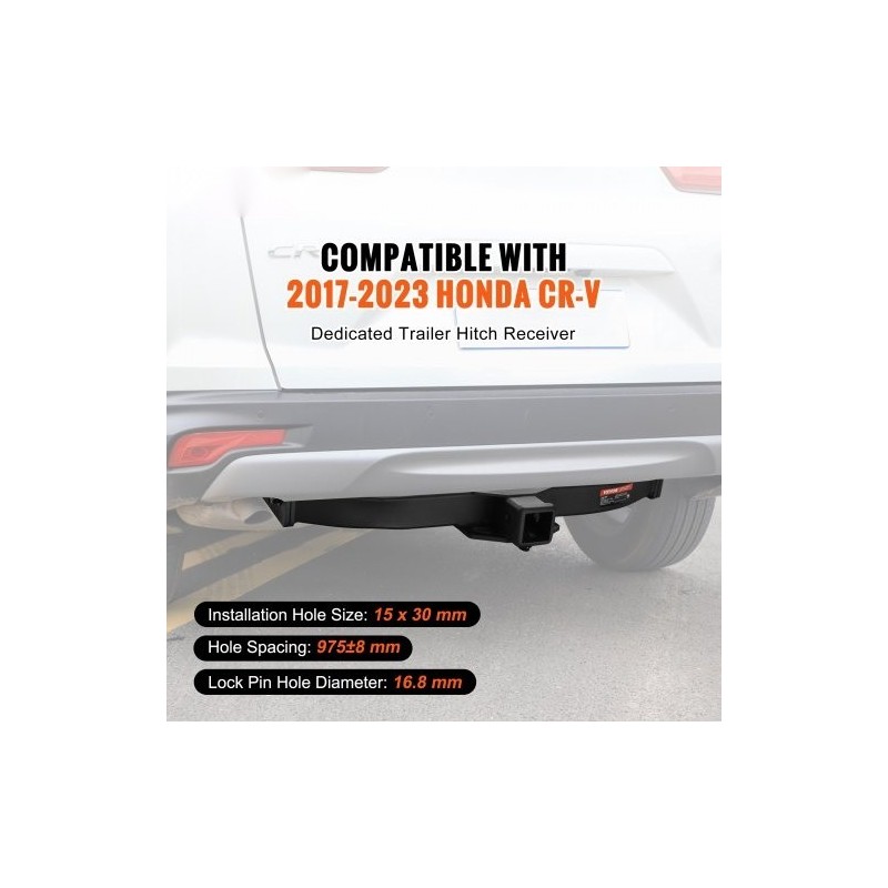 Vetokoukku luokka 3 Q455B-teräsputkirunko 2 tuuman vastaanotin Honda CR-V