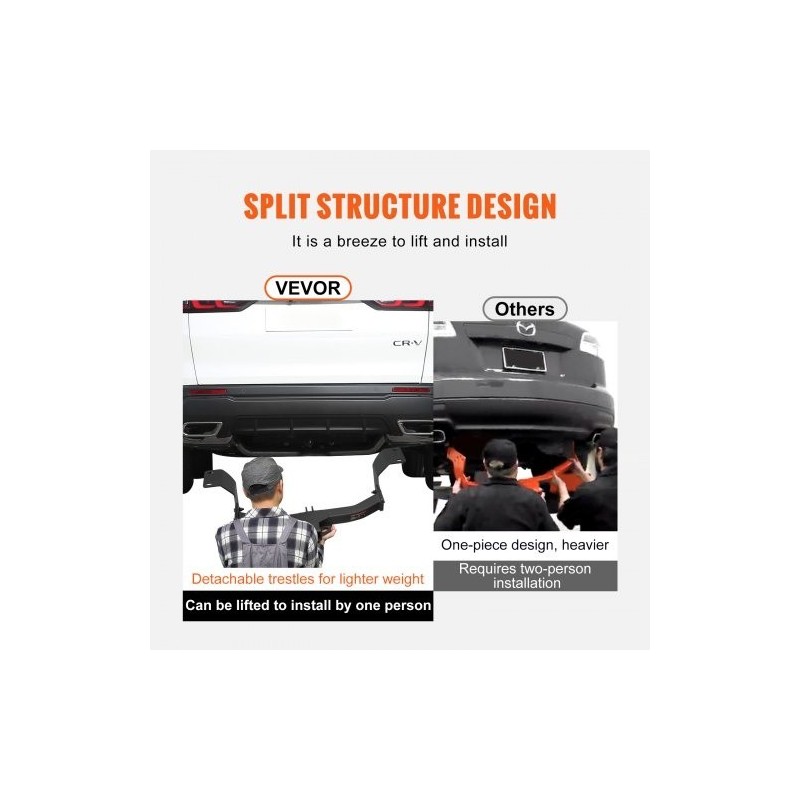 Vetokoukku luokka 3 Q455B-teräsputkirunko 2 tuuman vastaanotin Honda CR-V