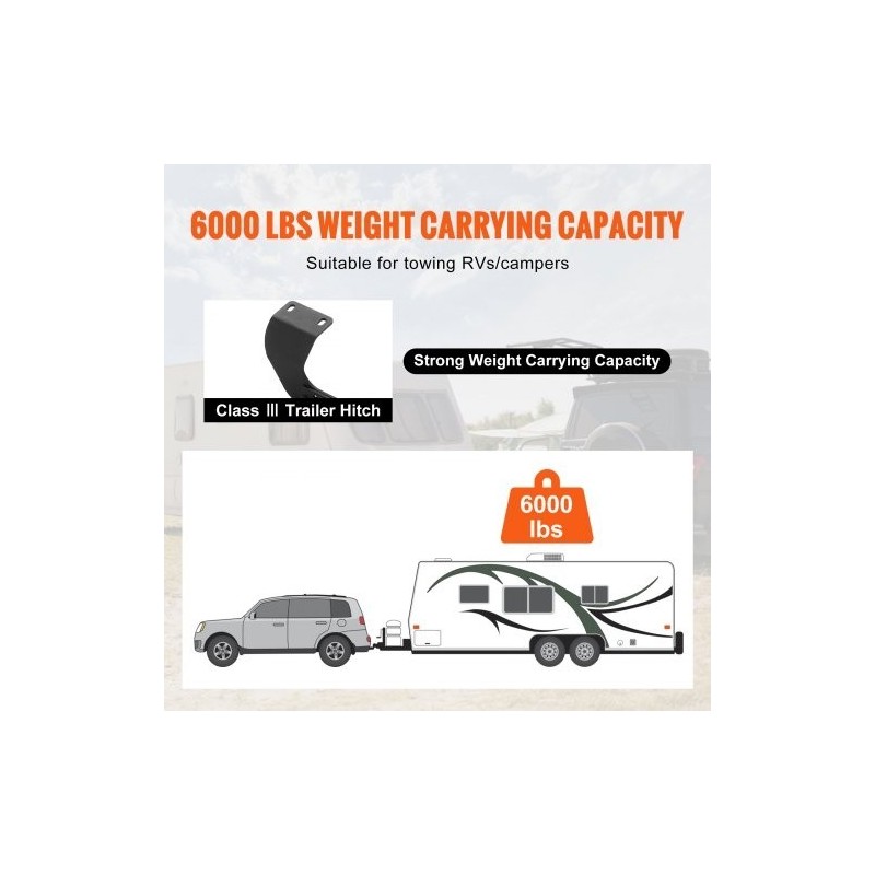 Vetokoukku luokka 3 Q455B-teräsputkirunko 2 tuuman vastaanotin Honda CR-V