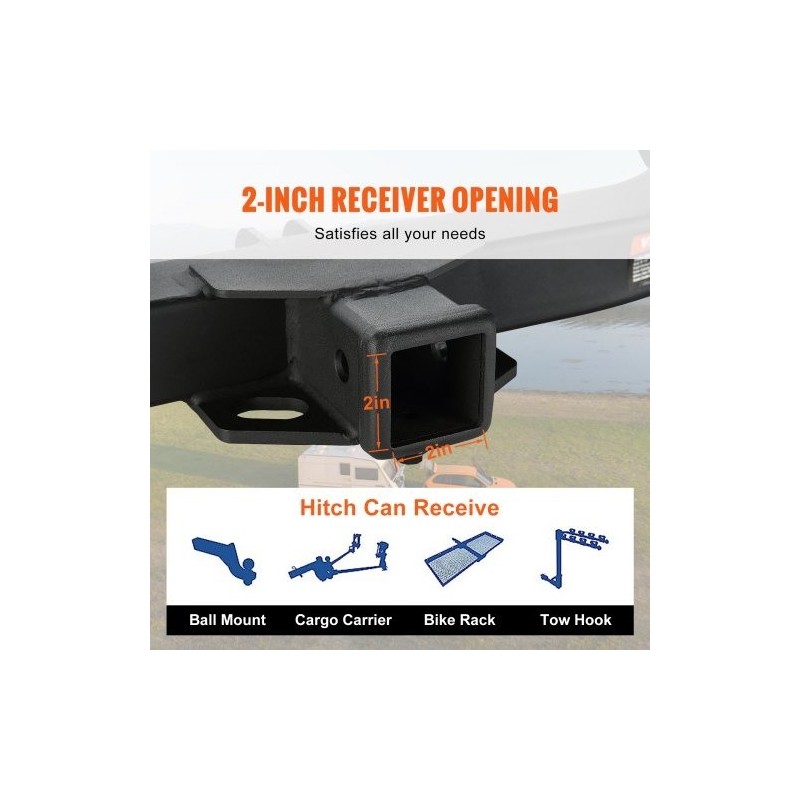 Vetokoukku luokka 3 Q455B-teräsputkirunko 2 tuuman vastaanotin Honda CR-V