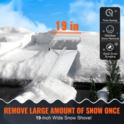 Kattolumiharja alumiinirunko 914,4 cm ulottuvuus 48,3 cm terä liukukankaalla liukuestekahvalla