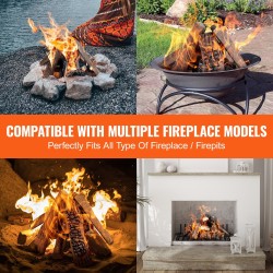 Keraamiset koristepuut 10 kpl keraamisesta kuidusta lämpöä kestävät kaasutakkoihin