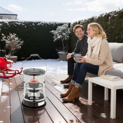 Siirrettävä kerosiinilämmitin ja liesi 9000 BTU 19 L säädettävä liekki musta