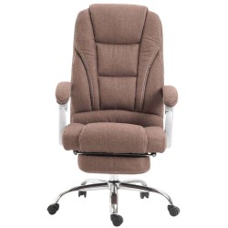 Ergonominen toimistotuoli säädettävällä jalkatuella ja selkänojalla