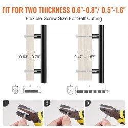 Kaapinvedin ruostumattomasta teräksestä 128 mm keskietäisyys mattamusta 30 kpl keittiöön