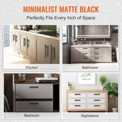 Kaapinvedin ruostumattomasta teräksestä 128 mm keskietäisyys mattamusta 30 kpl keittiöön