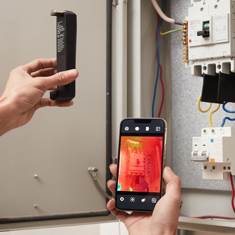 Lämpökamera älypuhelimelle 256×192 infrapunakuvantaja 640×480 näkyväkamera −20–550°C 25Hz IP54