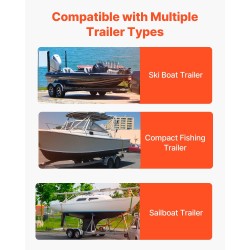 Venetrailereiden teräksiset säädettävät ohjainpylväät 2 kpl PVC pylväillä