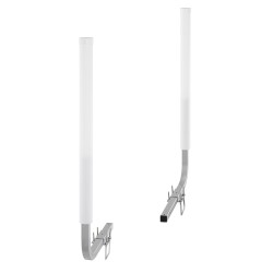 Venetrailerin ohjainpylväät teräs PVC säädettävät 1590 mm 2 kpl sopii veneille