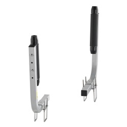 Peräkärryn ohjainpylväät sinkitty teräs 52,1 cm säädettävät 2 kpl kumirullilla pienille veneille