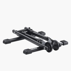 Pyöräteline ruosteenkestävä hiiliteräs sopii 20 29 tuuman pyörille taitettava lattialle musta