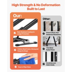 Pyöräteline ruosteenkestävä hiiliteräs sopii 20–29 tuuman pyörille taitettava lattialle musta