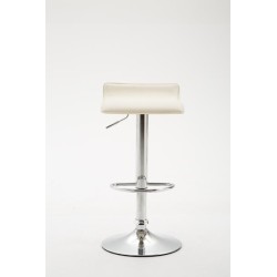 Tyylikäs säädettävä baarijakkara keinonahkaistuimella ja jalkatuella