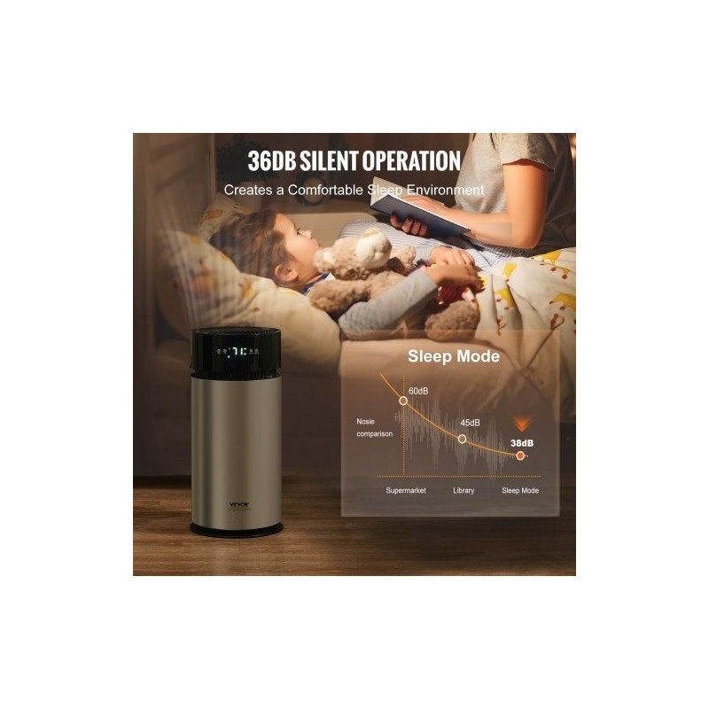 Haihdutuskostutin muovinen 10 litran säiliö suodattimella noin 25 neliömetrin tilaan