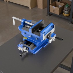 Ristisyöttöporapuristinruuvi valurauta 6 tuuman leukaleveys 7 kN puristusvoima X ja Y akselit