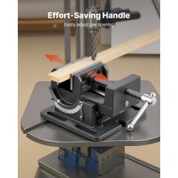 Kallistettava valurautainen porapuristinruuvi 4,25 tuuman leukaleveys 0-90 asteen kulmasäätö