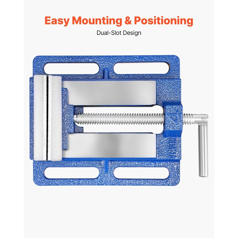 Porapuristin valurautainen 4 tuuman leukaleveys 7 kilonewtonin puristusvoima työpöytäkiinnitys