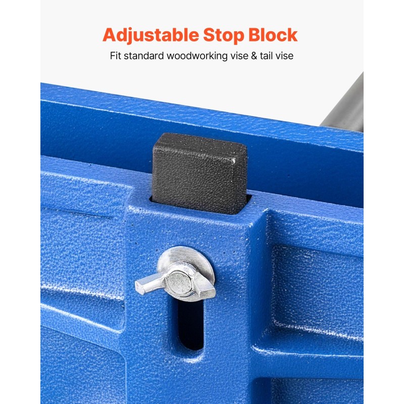 Puusepän ruuvipenkki valurautarunko 9 tuuman leukaleveys 10,2 tuuman avautuma pikalukitus säädettävä etupysäytin