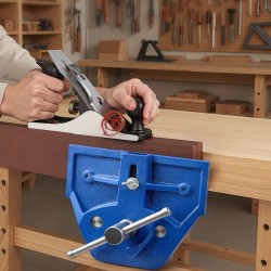 Puusepän ruuvipenkki valurautarunko 9 tuuman leukaleveys 10,2 tuuman avautuma pikalukitus säädettävä etupysäytin