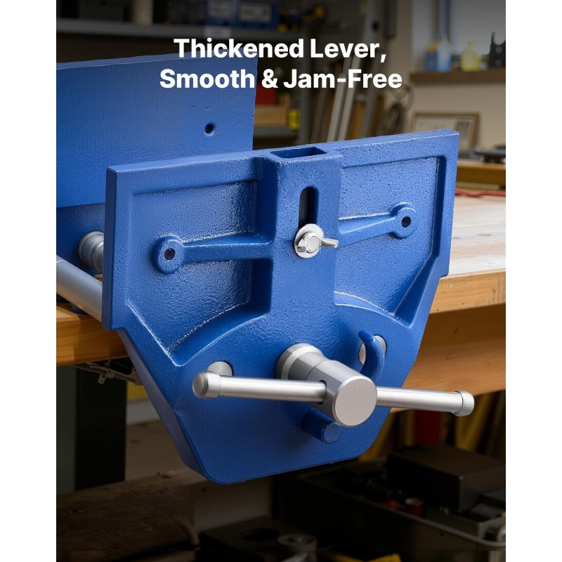 Valurautainen työpöytäpuristin seitsemän tuuman leukaleveys kahdeksan tuuman enimmäisavauma pika avaus säädettävä etupysäytin