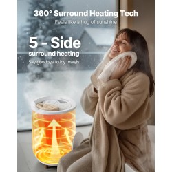 Pyyhekuumennin 20 l ämpärimallinen siirrettävä 3 lämpötilatasoa 2–3 pyyhkeelle automaattinen virrankatkaisu