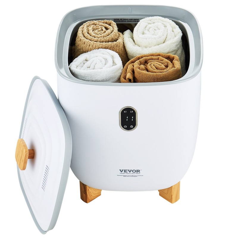 Lämmitettävä pyyheämpäri kahdenkymmenenviiden litran tilavuudella ajastimella ja automaattikatkaisulla