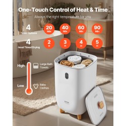 Kylpyhuoneen pyyhkeiden lämmityssäiliö 35 l kapasiteetti ajastimella ja automaattisella virrankatkaisulla