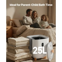 Pyyhkeenlämmitin ämpärimallinen 25 l sopii jopa 5 suurelle pyyhkeelle automaattinen virrankatkaisu