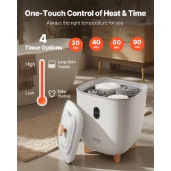 Pyyhkeenlämmitin ämpärimallinen 25 l sopii jopa 5 suurelle pyyhkeelle automaattinen virrankatkaisu