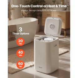 Pyyhelämmitin ämpärimalli 20 litraa sopii jopa 4 pyyhkeelle lapsilukko 24 tunnin ajastus