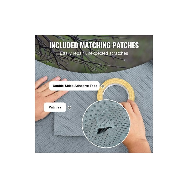 Matkailuauton suojapeite kuitukangas 9,1–9,8 m vesitiivis UV-suojattu 4-kerroksinen yläosa