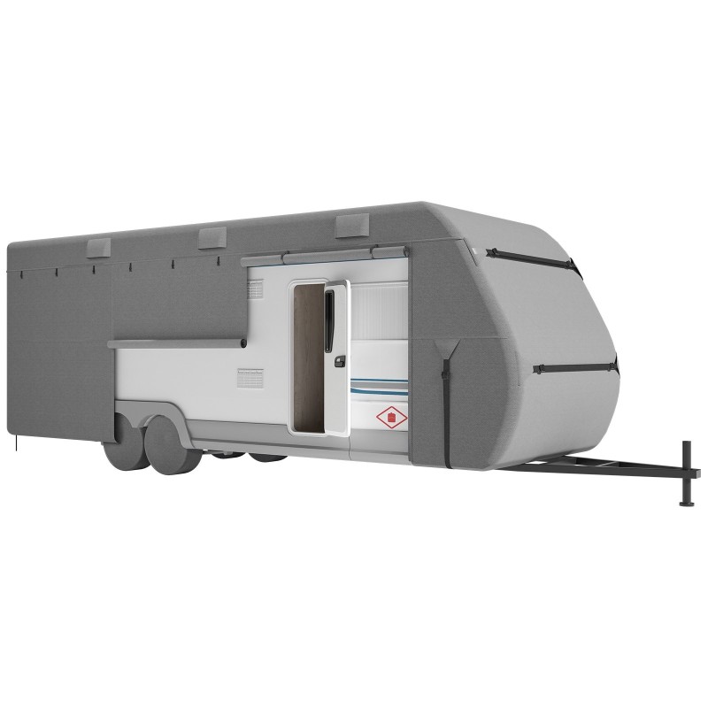 Matkailuauton suojapeite kuitukankainen 7 m A-luokan vedenpitävä monikerroksinen