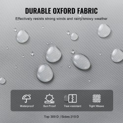 Asuntoauton suojapeite noin 9,8 metrin pituudelle Oxford-kangas vedenpitävä tuulenpitävä