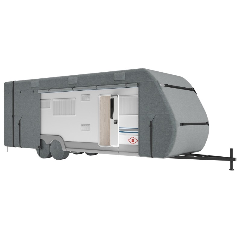 Asuntoauton suojapeite noin 9,8 metrin pituudelle Oxford-kangas vedenpitävä tuulenpitävä