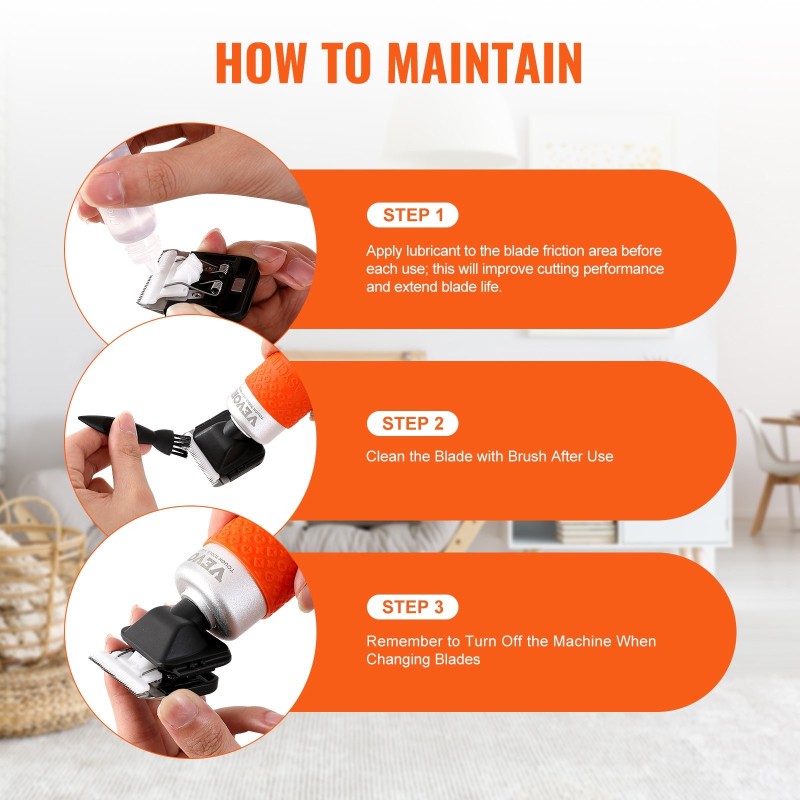 Sähköinen matonleikkuri puukahvalla kuusiportaisella nopeudensäätöllä tuftatuille matoille