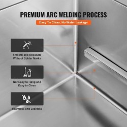 Koiran kylpyallas 304-ruostumattomasta teräksestä 864 mm sähkösäädettävä kantavuus 100 kg